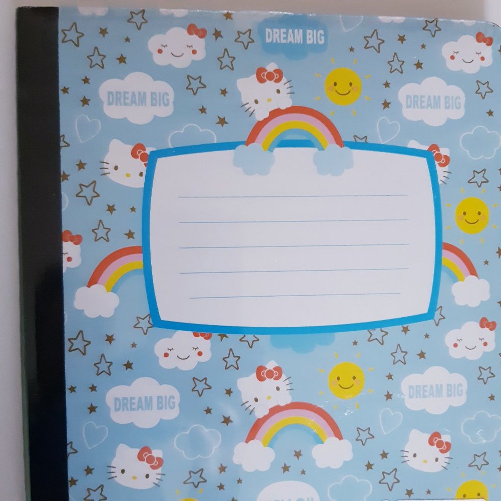 Hello Kitty Composition Notebooks Pink/Blue 2 Pack - Picture 6 of 6